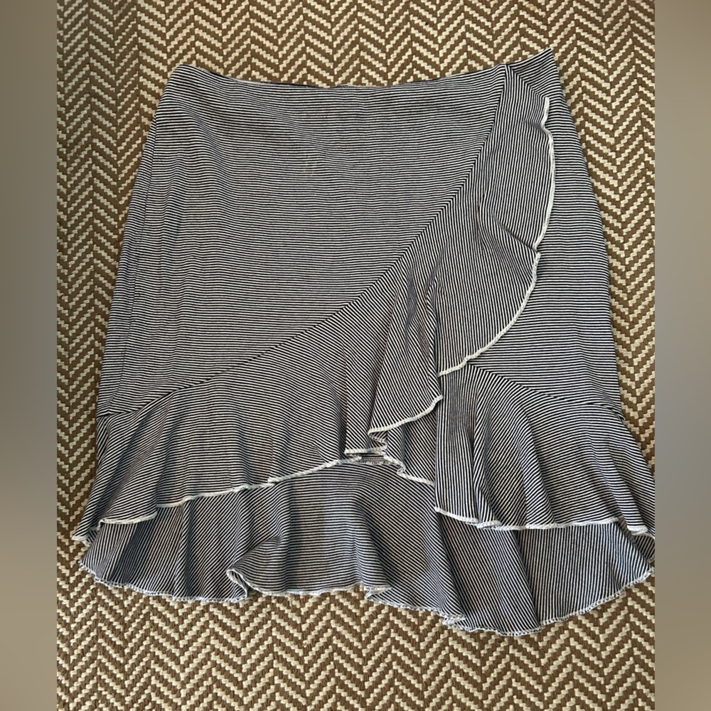 Striped Navy & White Club Monaco Skirt